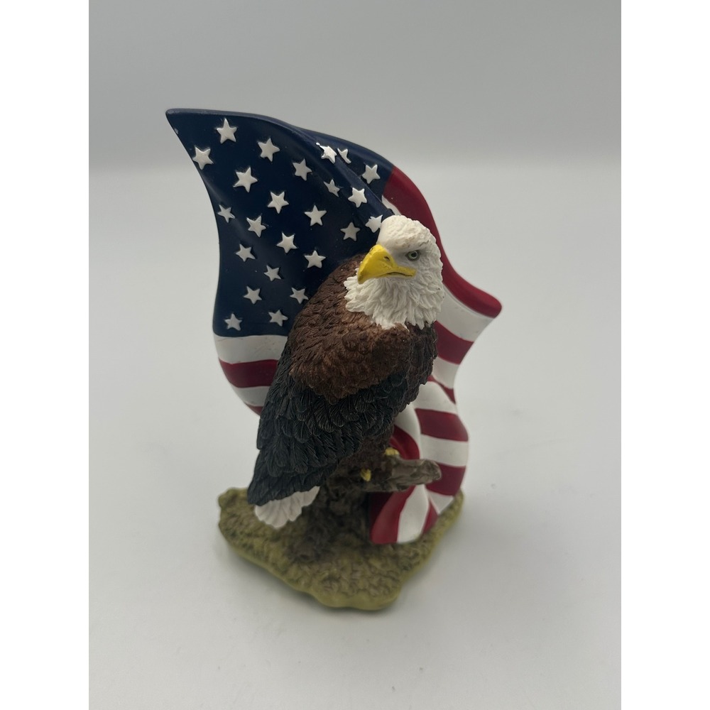 Batesville Casket Co‎ Life Symbols Eagle Figurine Red White Blue Patriotic Resin